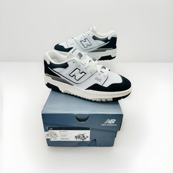 New Balance 550 GS Panda White Black Rain Cloud GSB550CA Low Top GS Size 5Y main image 5